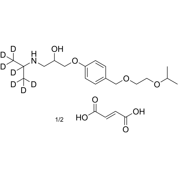 Bisoprolol-d7 hemifumarate (Bisoprolol d7 (hemifumarate))